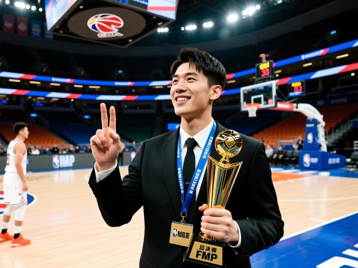 总决赛FMVP！晒管子煜超远三分瞬间  第3张